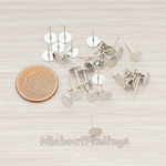 ER.872 // Round Pad with Titanium Ear Post, 12 Pc