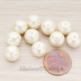 ET.995 // Cotton Pearl Beads, 2 Pc