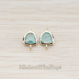FS.120 // Textured Nugget Framed Stone Connector, 2 Pc