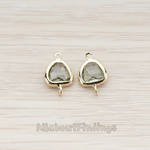 FS.120 // Textured Nugget Framed Stone Connector, 2 Pc