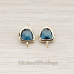 FS.120 // Textured Nugget Framed Stone Connector, 2 Pc