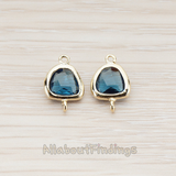 FS.120 // Textured Nugget Framed Stone Connector, 2 Pc