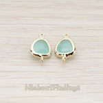 FS.120 // Textured Nugget Framed Stone Connector, 2 Pc