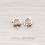 FS.120 // Textured Nugget Framed Stone Connector, 2 Pc