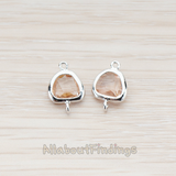 FS.120 // Textured Nugget Framed Stone Connector, 2 Pc