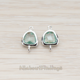 FS.120 // Textured Nugget Framed Stone Connector, 2 Pc