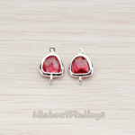 FS.120 // Textured Nugget Framed Stone Connector, 2 Pc