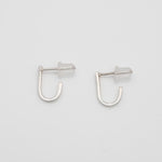 [ 925 Sterling silver ] Mini  " J "  Silver Earring