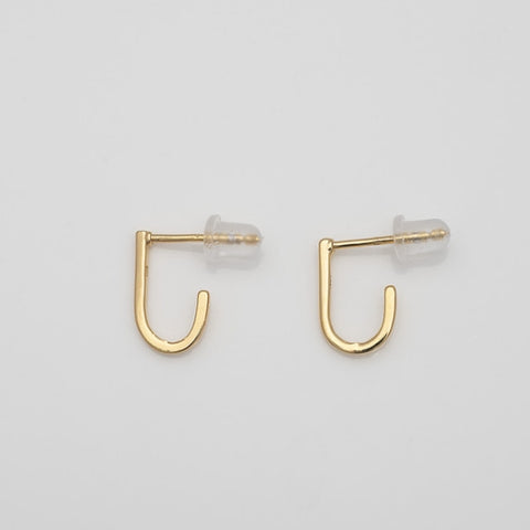 [ 925 Sterling silver ] Mini  " J "  Silver Earring