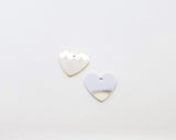 PD.0014-05 // Minimal heart Pendant, Jewelry Supplies, Jewelry Making, (Gold, Rhodium Plated), 2 pc