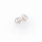 ER.498 // GG Cubic Glod Ear Post, 2 Pc