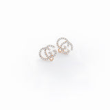 ER.498 // GG Cubic Glod Ear Post, 2 Pc