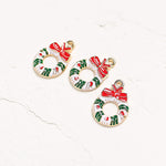 PD.1956 // Christmas Tree Ornament Pendant, 2 Pc