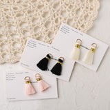 PD.2054 // Mini Gold Band Color Tassel Pendant, 2 Pc [P-DF-0012]