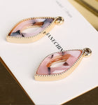 PD.2016 // Hole Pink Oval Pendant, 2 Pc