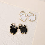 PD.2055 // ESA Series-back of a Cat  Pendant, 2 Pc [P-SS-0416]