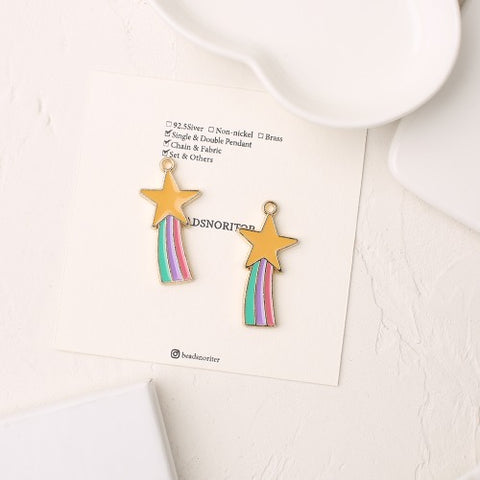 PD.2056 // Children's Story Series-My Little Pony Star  Pendant, 2 Pc [P-SS-0442]