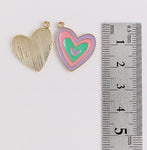 PD.2059 // Children's Story Series-My Little Pony Heart Pendant, 2 Pc [P-SS-0443]