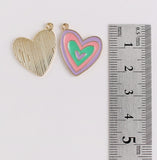 PD.2059 // Children's Story Series-My Little Pony Heart Pendant, 2 Pc [P-SS-0443]