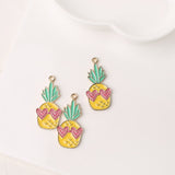 PD.2064 // Food Series - Pineapple Pendant, 2 Pc [P-SS-0448]