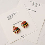 PD.2067 // Food Series - Hamburger Pendant, 2 Pc [P-SS-0454]