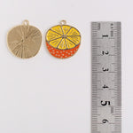 PD.2063 // Food Series - Orange Pendant, 2 Pc [P-SS-0455]