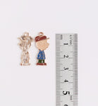 PD.2044 // Character Series-Charlie Brown Pendant, 2 Pc [P-SS-0510]