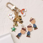 PD.2044 // Character Series-Charlie Brown Pendant, 2 Pc [P-SS-0510]