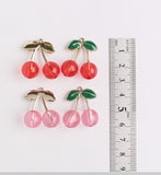 PD.2051 // Food Series - Cherry Pendant, 2 Pc [P-SS-0521]