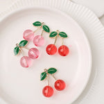 PD.2051 // Food Series - Cherry Pendant, 2 Pc [P-SS-0521]