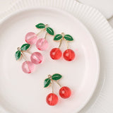 PD.2051 // Food Series - Cherry Pendant, 2 Pc [P-SS-0521]