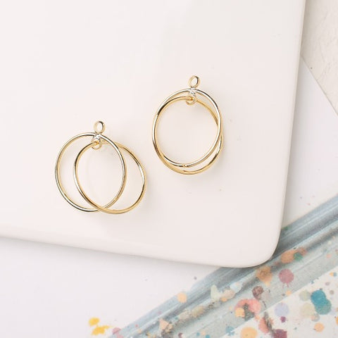 PD.2020 // Double Simple Ring Pendant, 2 Pc