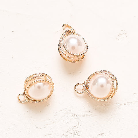 PD.1994 // Pearl  Pendant, 2 Pc