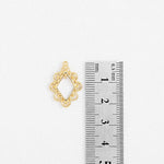PD.2152 // Gold Line - Rombus Frame Pendant, 2 Pc / P-DQ-0230