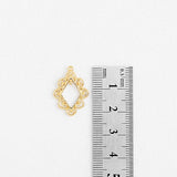PD.2152 // Gold Line - Rombus Frame Pendant, 2 Pc / P-DQ-0230