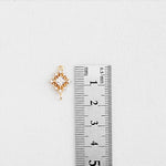 PD.2148 // Crystal Rombus Dual-Ring  Pendant, 1 Pc / P-DQ-0219