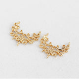 PD.2150 // Gold Line - Renaissance Decorations Pendant, 2 Pc / P-DQ-0232