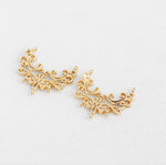 PD.2150 // Gold Line - Renaissance Decorations Pendant, 2 Pc / P-DQ-0232