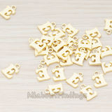 PD.080 // Simple Uppercase Initial Pendant, 2 Pc