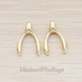 PD.1001 // Small Wishbone Pendant, 2 Pc