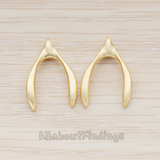 PD.1002 // Large Wishbone Pendant, 2 Pc