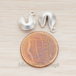 PD.1005 // Fortune Cookie Pendant, 2 Pc