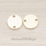 PD.1011-02 // 12mm Round Disk Tag Connector, 2 Pc