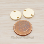 PD.1011-02 // 12mm Round Disk Tag Connector, 2 Pc