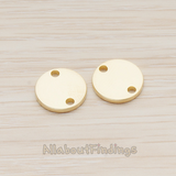 PD.1011-02 // 12mm Round Disk Tag Connector, 2 Pc