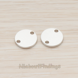 PD.1011-02 // 12mm Round Disk Tag Connector, 2 Pc