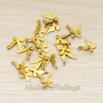 PD.1017 // Small Butterfly Pendant, 2 Pc