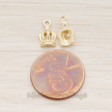 PD.1022 // Cubic Setting Half Crown Pendant, 2 Pc