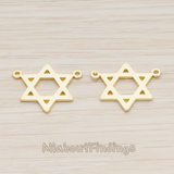 PD.1036 // Geometric Star Pendant, 2 Pc