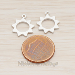 PD.1037 // Simple Shaped Sun Pendant, 2 pc